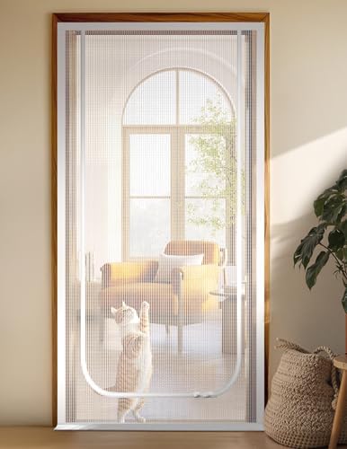 BFNN Cat Screen Door, Scratch Resistant Mesh Gate, Fit 38'' x 82'' Door by BFNN