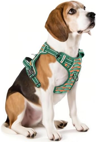 HEELE Dog Harness, No Pull Adjustable Padded Reflective Harness by HEELE
