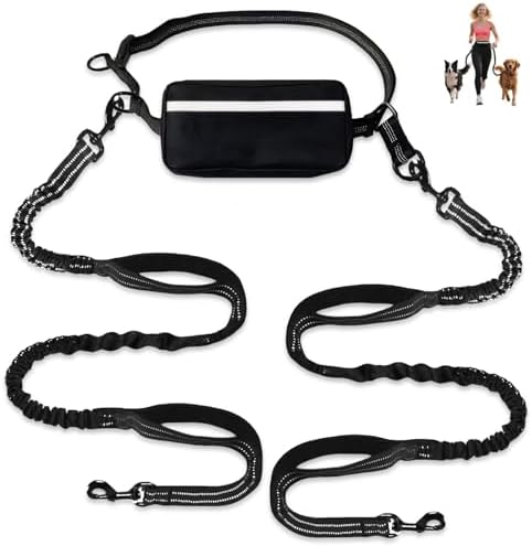 Hands Free Dog Leash for 2 Dogs by Unknown