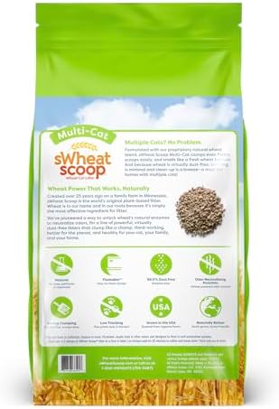 sWheat Scoop Natural Wheat Multi-Cat Litter, Superior Clumping - Image 2