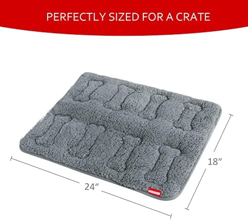 Dog Bed Crate Mat 2 Pack, Soft Plush Dog Bed Pad - Image 4