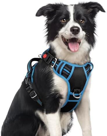rabbitgoo Dog Harness Medium Sized, No Pull 3 Buckles Easy On & Off by rabbitgoo