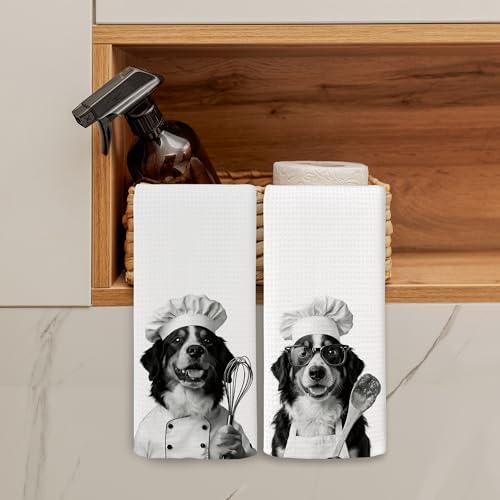 Dog Kitchen Towels Decor Set of 2 - Image 3