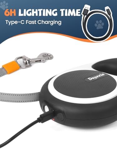 Retractable Dog Leash with LED Flashlight, Douexio Upgrade 3 in 1 Dog Leash - Image 6