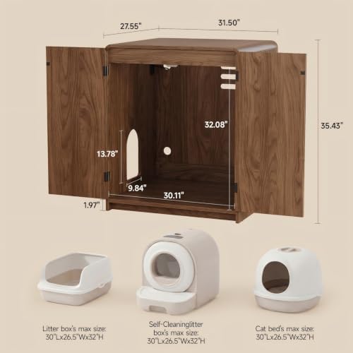 ONBRILL 35" Cat Litter Box Enclosure - Image 2