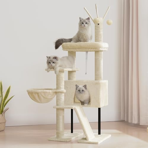 Gitelsnour Cat Tree Tower for Indoor Cats, Top Platform by Gitelnour