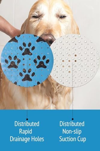 Dog Bath Mat for Tub -Non-Slip Bath Pad for Pet Dogs-Shower Non-Slip Mat Quick - Image 4