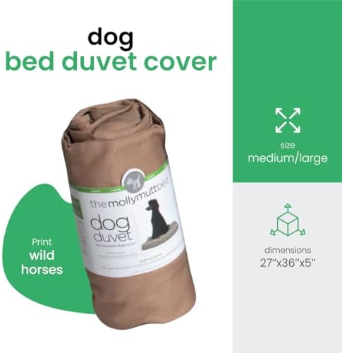 Molly Mutt Tan Dog Bed Cover, Non-Toxic & 100% Cotton - Image 2