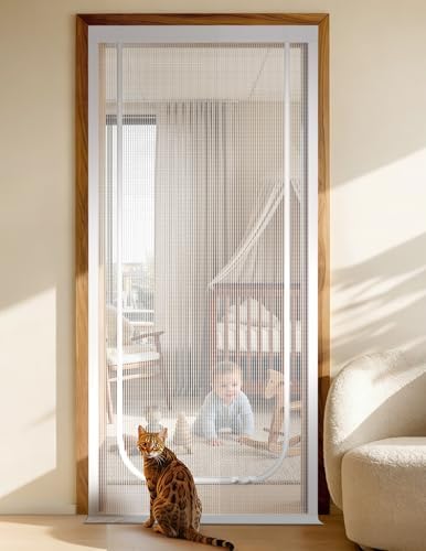 BFNN Cat Screen Door, Scratch Resistant Mesh Gate, Fit 32'' x 80'' Door by BFNN