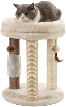 MECOOL 4in1 Small Cat Tree, Scratching Post by MECOOL