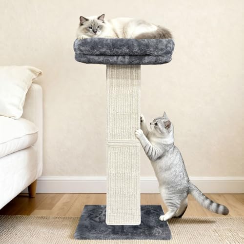 Cat Scratching Post with Plush Perch - Image 6