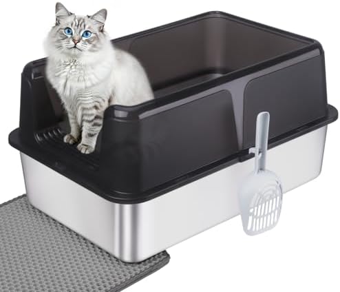 Stainless Steel Cat Litter Box by Unknown