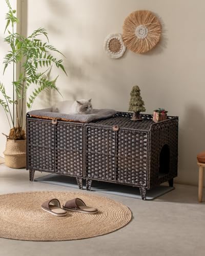 SETVSON Cat Litter Box Enclosure - Image 2