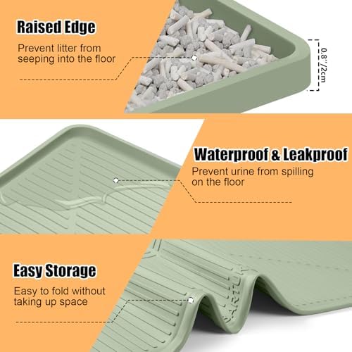 Silicone Cat Litter Mat 45" x 30" Cat Mat - Image 6