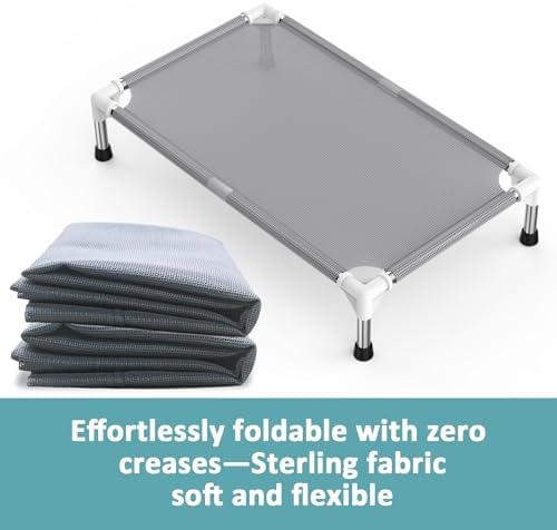 Elevated Dog Bed with Teslin Cooling Fabric - Image 5