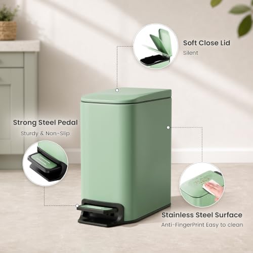 Cesun Small Bathroom Trash Can - Image 3