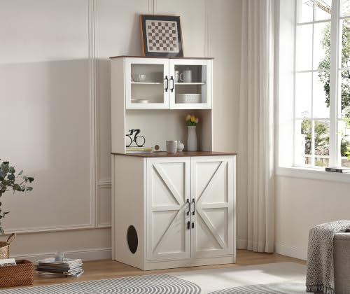 Forest Gravity Extra Large Tall Litter Box Cabinet by ForestGravity