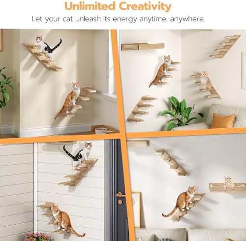 HOOBRO 2 Pack Cat Wall Shelves - Image 2