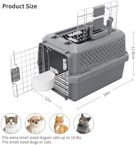 RIZZARI Pet Carrier Travel Kennel: Classic Design - Image 2