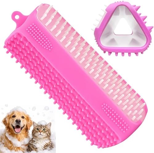 Triangular Wrap-Around Pet Grooming & Bath Brush by Unknown