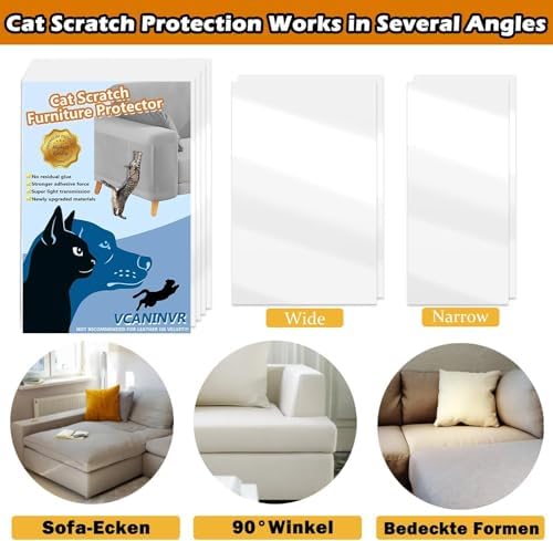 18 Pack Cat Scratch Furniture Protector Anti-Scratch Deterrent Tapes Premium - Image 6