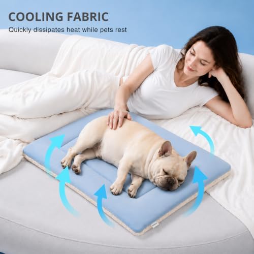 Cooling Mat for Dogs & Cats, Reversible Self Warming Cat Bed - Image 6