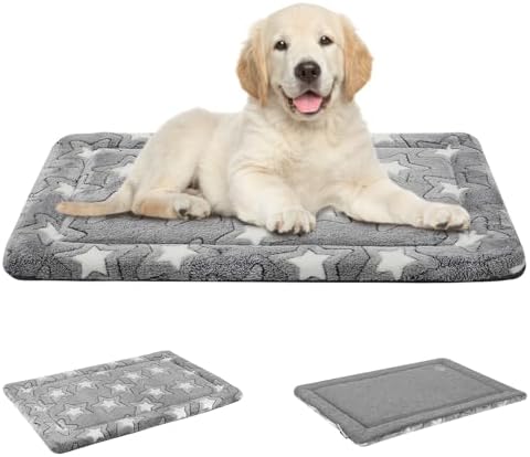 EMPSIGN Dog Crate Pad for 30"x20" Dog Crate, Star Pattern/Grey by EMPSIGN