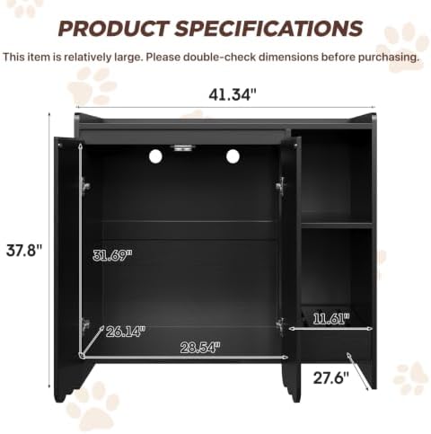 Halitaa Large Litter Box Enclosure - Image 2