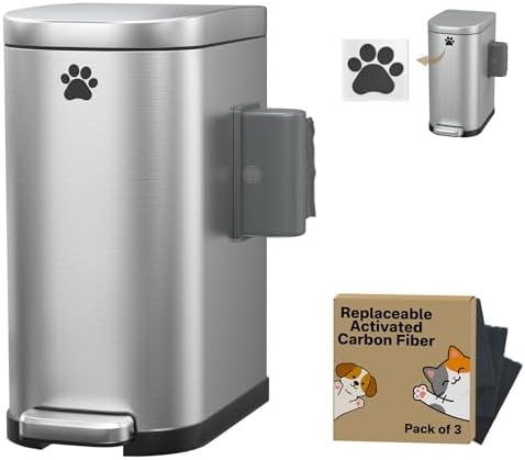 Dog Poop Trash Can Outside by HomeOrganization
