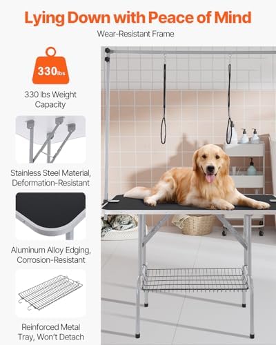 VEVOR 46 Inch Pet Grooming Table, Foldable - Image 2
