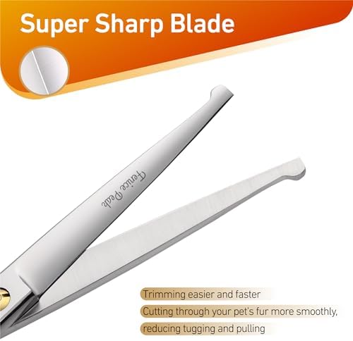 5'' Small Straight Scissors Lightweight Dog and Cat Grooming Scissors - Image 4