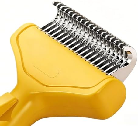 Undercoat Rake for Dogs & Cats, Deshedding Brush for Long haired Pets, Cat - Image 6