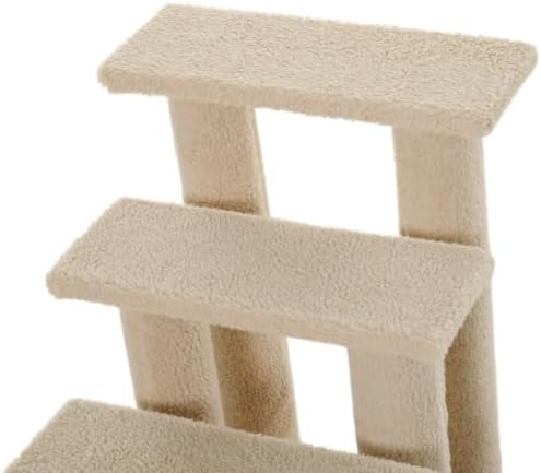 PawHut 25" 4-Step Multi-Level Carpeted Cat Scratching Post Pet Stairs - Image 6