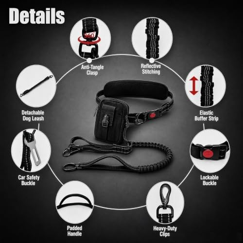 3-in-1 Hands Free Double Dog Leash - Image 2