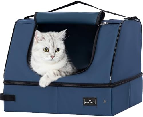 PETSFIT Portable Travel Cat Litter Box by Petsfit