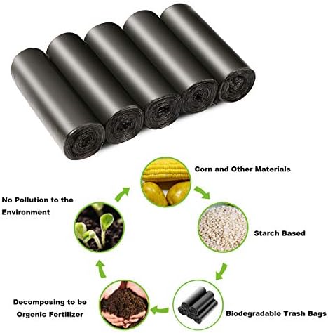 4-6 Gallon Recycled Trash Bags Biodegradable Trash Bags Compostable Garbage - Image 2