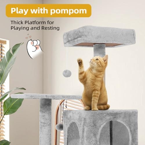 54inch Large Cat Tree Tower Condo - Image 4
