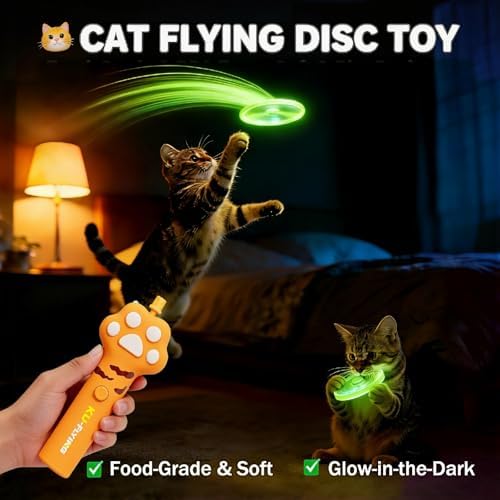 20Pcs Cat Toy Flying Discs, Interactive Cat Fetch Toy - Image 4
