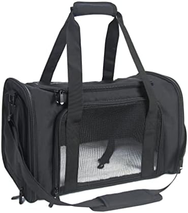 Soft Sided Carrier for Small Medium Cats Dogs, Removable Pad Collapsible Travel by NextFri