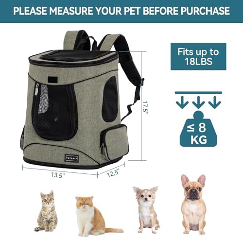 Petsfit Dog and Cat Backpack Carrier, Padded Waist Support - Image 3