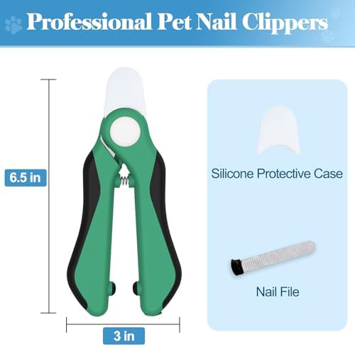 Swihauk Heavy Duty Dog Nail Clippers and Trimmers, Professional Pet Nail - Image 2
