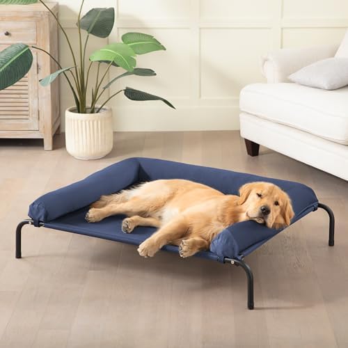 Cooling Elevated Dog Bed, Outdoor Raised Dog Beds, Medium Dogs Cot by WESTERNHOME
