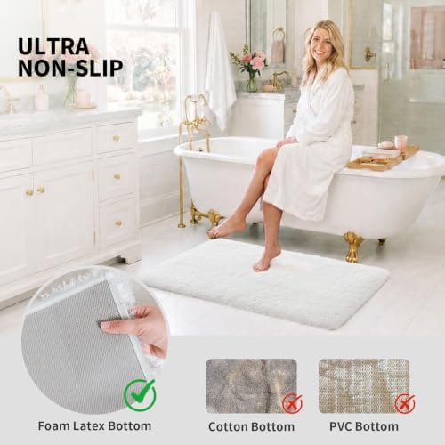 ILANGO Bathroom Rugs 60" × 24", Extra Soft Absorbent Microfiber Bath Rugs - Image 6