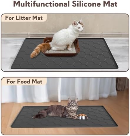 Garoopion Silicone Cat Litter Mat Large 40" X 28" - Image 6