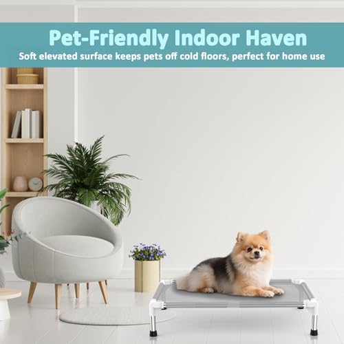 Elevated Dog Bed with Teslin Cooling Fabric - Image 4