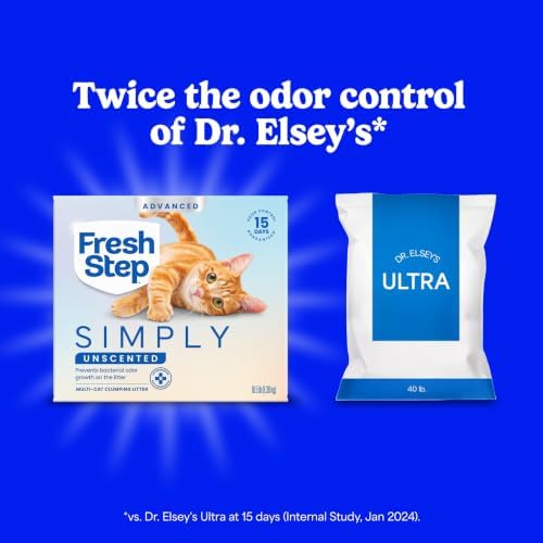Fresh Step Advanced Simply Unscented Multi Cat Clumping Cat Litter, 18.5 lb - Image 4
