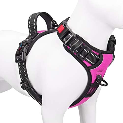 PHOEPET No Pull Dog Harnesses for Small Dogs Reflective Adjustable by PHOEPET