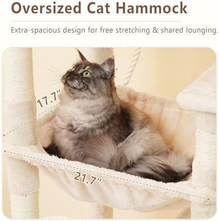 Heybly 64.2" Heavy-Duty Cat Tree - Image 5