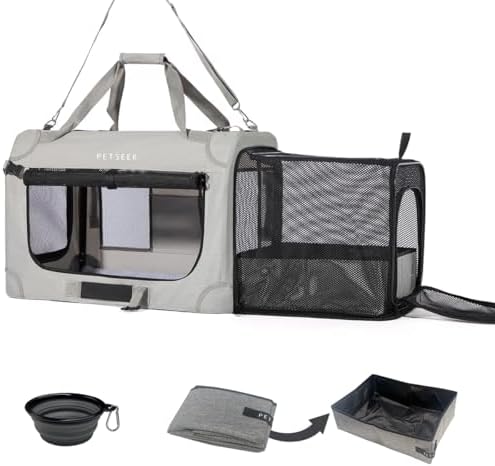 Extra Large Expandable Cat Carrier Soft Sided by Petseek
