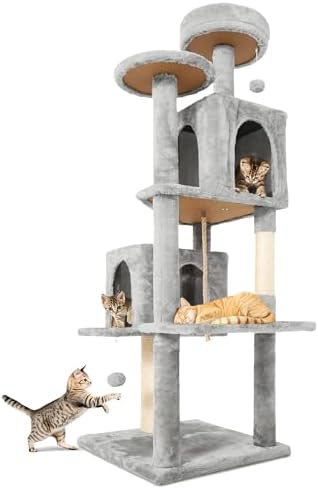 58.5inch Large Cat Tree Tower Condo by TSCOMON